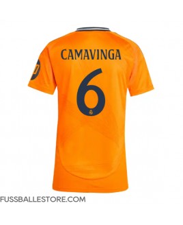 Günstige Real Madrid Eduardo Camavinga #6 Auswärtstrikot Damen 2024-25 Kurzarm